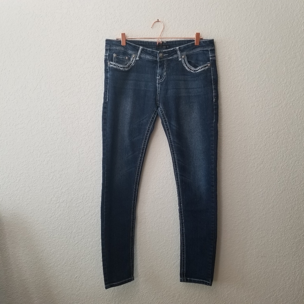 Maurices Embellished Skinny Jeans L